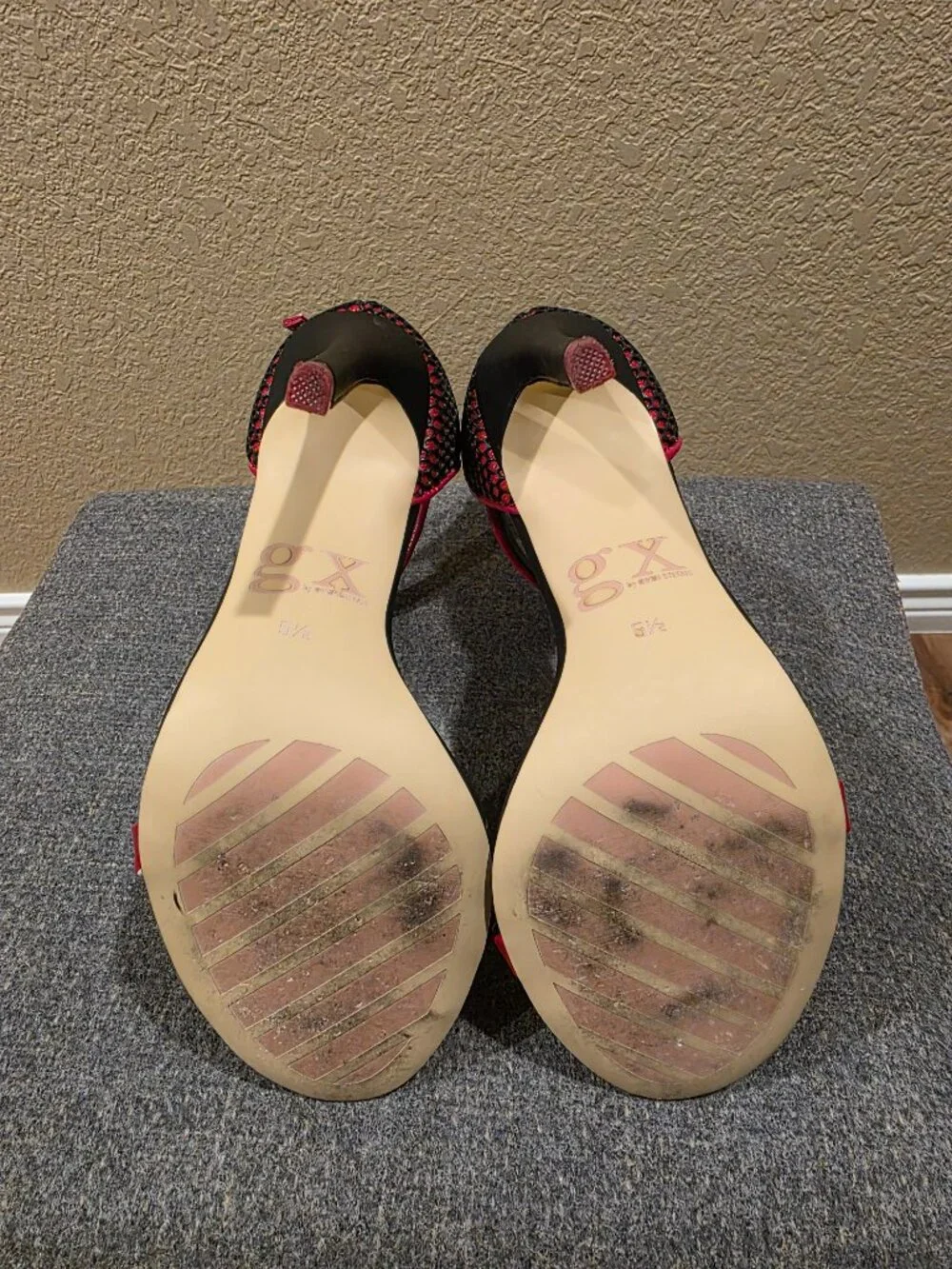Gorgeous Red and Black High Heel Sandals